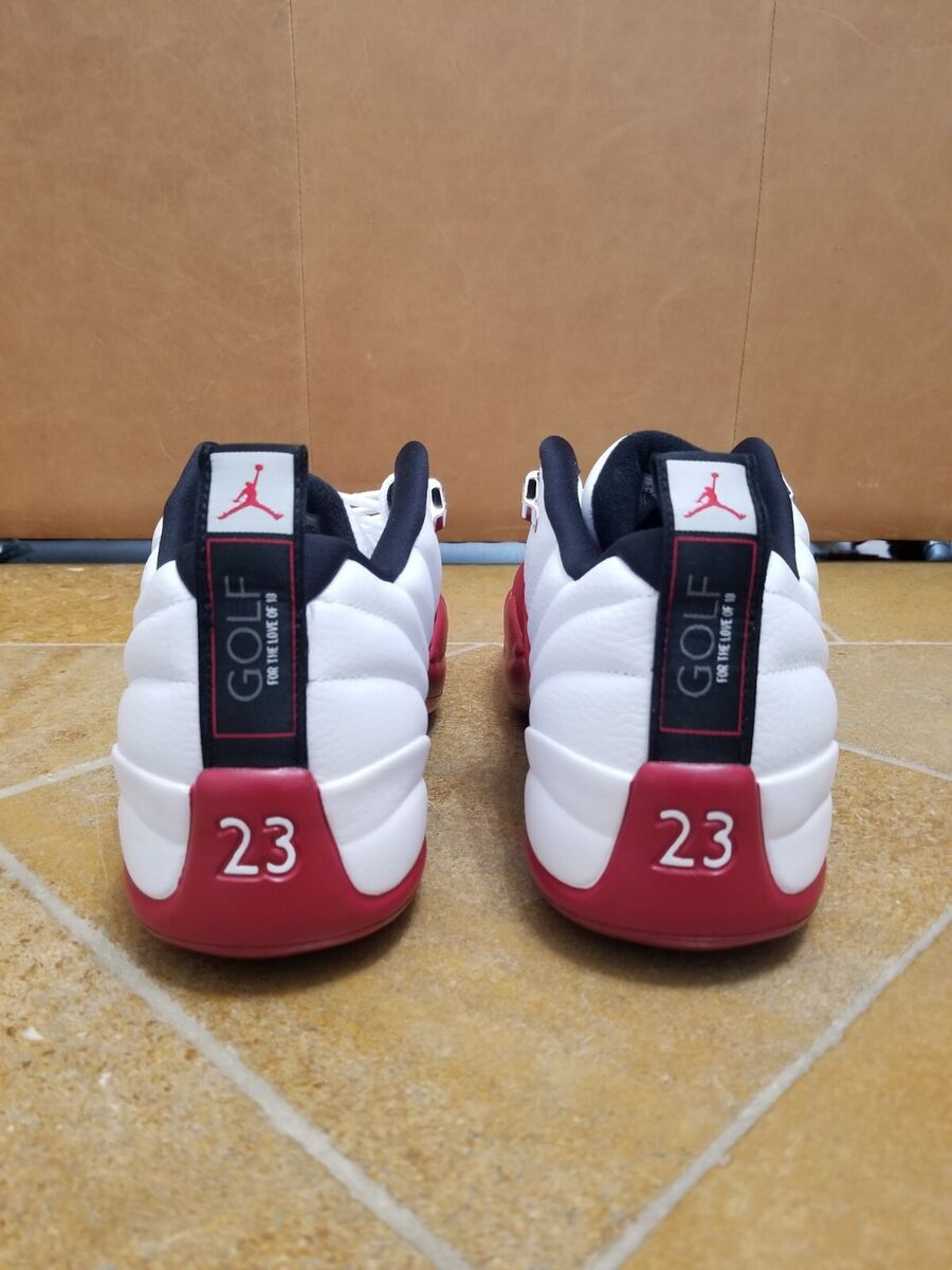 Men size 13 Nike Air Jordan 12 Retro Low Cherry Red White Men size 13 Nike Air Jordan 12 Retro Low Cherry Red White