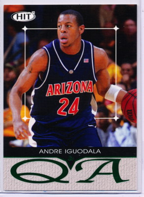 2004 SAGE HIT QA #Q24 ANDRE IGUODALA ROOKIE CARD - 76ERS 2004 SAGE HIT QA #Q24 ANDRE IGUODALA ROOKIE CARD - 76ERS