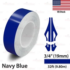 3/4" Vinyl Pinstriping Pin Stripe Car Styling Tape Decal Sticker 19mm NAVY BLUE