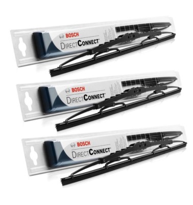NEW BOSCH EXACT-FIT FRONT / Left + Right & REAR WIPER BLADES Set 22''/22''/16''