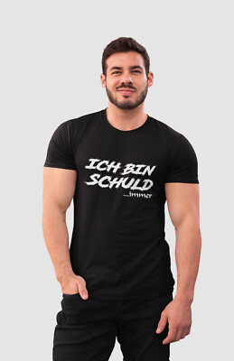 T-Shirt Sprüche Ich bin Schuld Immer Fun Lustig Comedy Herren T-Shirt mit Spruch