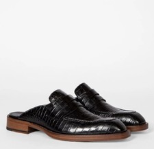 Image of Paul Smith Frankie Croc-Effect Leather Mules Made In Italy UK 6