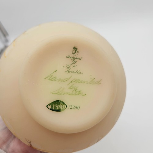 Brocca Fenton Burmese abbondante frutta raccolta 7" LE #1490/2250 BRILLA - Foto 9 di 15
