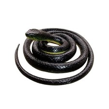 Realistic Rubber Black Snake 52 Inch Long Scare Toy by Brandon super