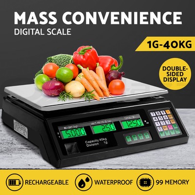 40kg Digital Kitchen Scale Electronic Weighing Scales Shop Market