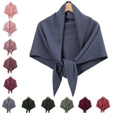 Muslim Women Satin Hijab Scarf Wrap Shawls Bandana Headscarf Stoles Solid Colors