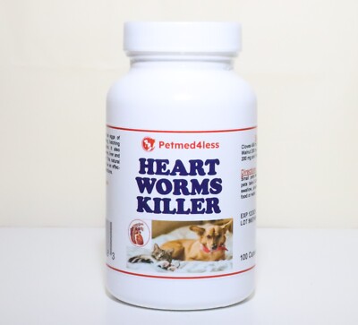 Natural Dewormer for Dog & Cats - Natural herbal to kill, removed & flush - USA