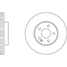 Apec Blue Brake Disc - Front SDK6110 Fits Mercedes Viano and Vito - OE Spec.