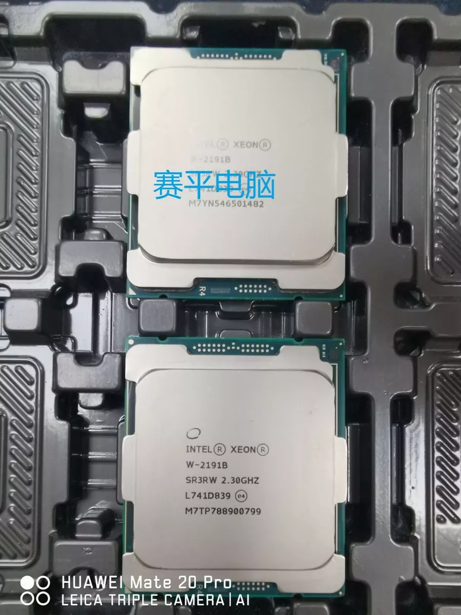Intel Xeon W 2191B 2.3 GHz 18 Core 36 Threads SR3RW LGA 2066 CPU