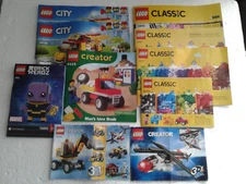 Mixed Lot of 10 LEGO Instruction Manuals Only ~ Classic ~ City ~ Creator