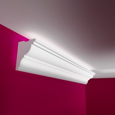 LED Stuckleiste Lichtprofil modern indirekte Beleuchtung wei&szlig; LS20 ELHARE