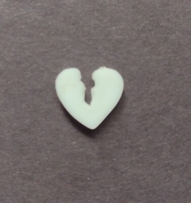 BROKEN Heart Piece Replacement Part ONLY FOR MB Operation Game 1 Count