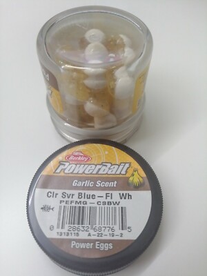 Berkley Eier Power Bait Eggs Garlic Knoblauch Clear Silver Blue Fluo White Köder