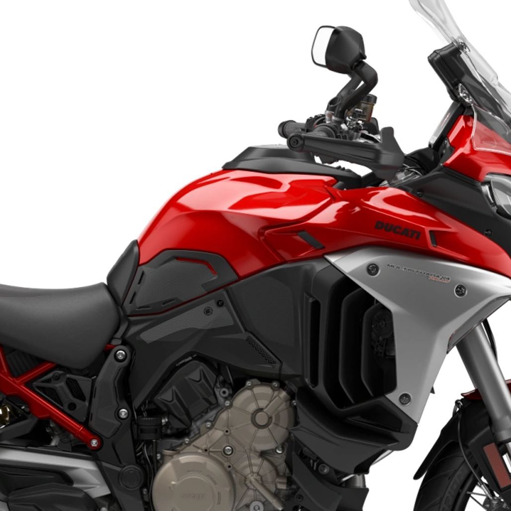 Ducati Multistrada V4 Rally 2023-2024 Eazi-Grip Streamline Tank Grip Pads Clear