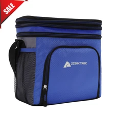 Ozark Trail 12 Can Camping Soft Sided Cooler with Removable Hard Liner, Blue