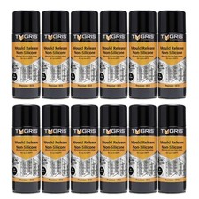 12x Tygris Precision Mould Release Non-Silicone - IS13 400ml Quick Drying Plasti