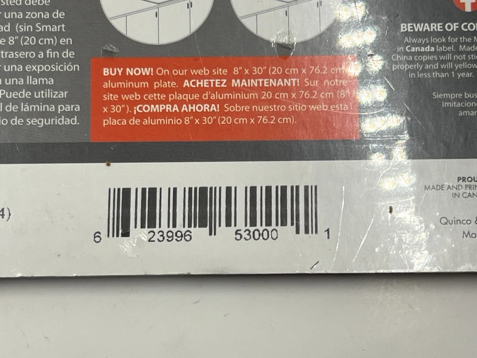 Pack of 4-Quinco SM1020-4 Smart Tiles Subway WHite Wall Tile 10.95" L x 9.7" W - Image 4 of 4