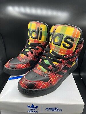 Adidas Jeremy Scott JS Instinct Hi Plaid (Q23667) Men's SZ Adidas Jeremy Scott JS Instinct Hi Plaid (Q23667) Men's SZ
