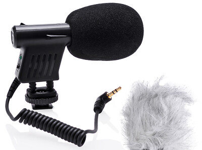 Opteka Shotgun Microphone for Sony Alpha a6600 a6500 a6400 a6300 a6100  Camera