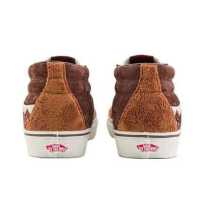 Vans SK8 x The Monsters Labubu Suede Mid Brown Orange VN000BWEDFO