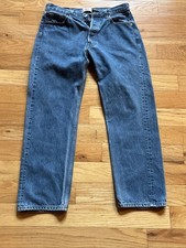 Vintage Levis 501 Men 34x32 Original Straight Leg Button Fly Blue Jeans DR