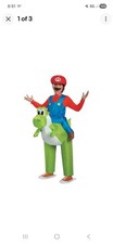 Nintendo Super Mario Brothers Mario Riding Yoshi Adult Costume 2xl