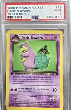 2000 POKEMON ROCKET #29 DARK SLOWBRO 1ST EDITION PSA 9 MINT