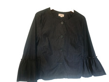 Womens Loft Outlet Dark Denim Jacket size Lar...