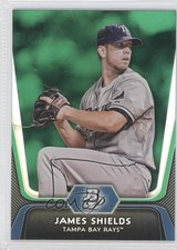 2012 Bowman Platinum Green James Shields #26 9hs