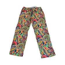 Vera Bradley Womens Venetian Paisley Cotton Pajama Pants Size L Retired Pattern