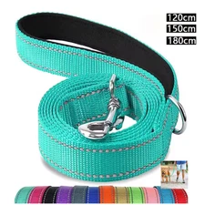 Reflective Cat Dog Leash for Harness Collars Pet Towing Rope Nylon Training Lead