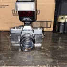 Minolta SRT MC-II 35mm SLR Film Camera w/ 50mm f/1.7 Lens & AF Flash in Silver — photo 2