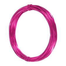 1mm Aluminum Craft Flat Wire,66Ft 0.5mm Thickness Armature Wire, Rose Red