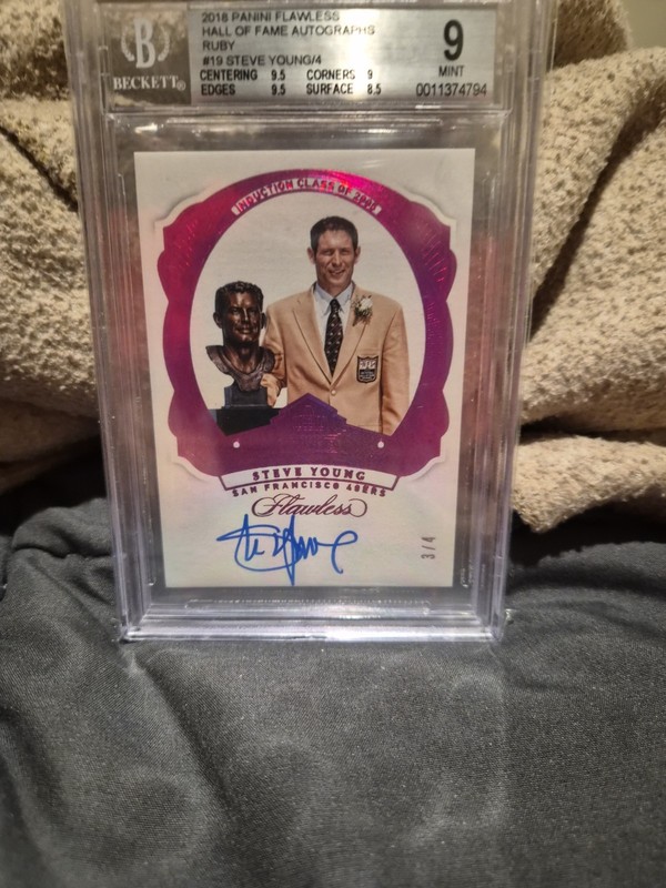 Steve Younn 2018 Panini Flawless Hall of Fame Autograph Card #HOF- 3/4