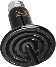 YSSOA Reptile Heat Lamp 150W Ceramic Emitter, 150 Watts, 1 Pcs Black 