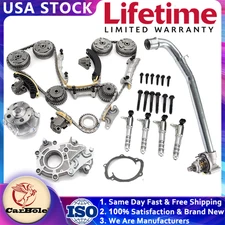 Timing Chain+Water Pump+Thermostat+Gasket Kit For GMC Chevy Equinox Buick 3.6L