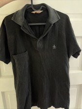 Vintage Original Penguin munsingwear Unisex Polo Shirt, size M, Black