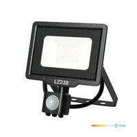 Kobi LED Fluter MHC 20W 6500K IP65 Schwarz Mit Bewegungsmelder
