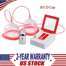 Electric Vacuum Breast Enlargement Therapy Machine Enhancement Pump B/C/D Cup