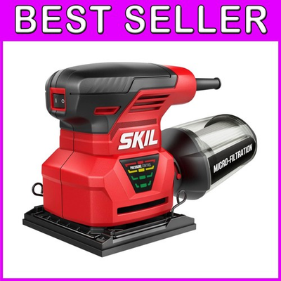 #ad Red 1 4 Sheet Palm Sander with Pressure Control $66.39