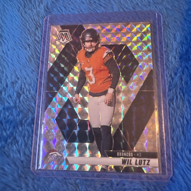 2025 Mosaic Football Silver Will Lutz Broncos