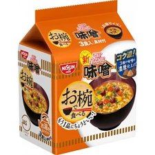 Nissin Foods Pot-type noodles Ramen Miso, 3-Serving Pack (34G Per Serving) X 9 _