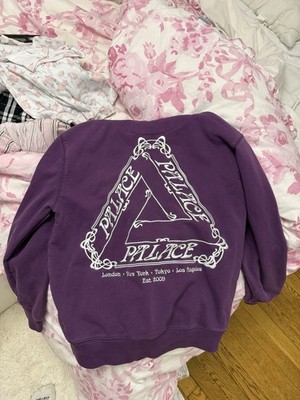 Palace Skateboards Tri Bagel Hoodie Maroon 100% Cotton, S Small