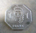 VINTAGE FRANKOMA POTTERY TRADE TOKEN SAPULPA OKLAHOMA