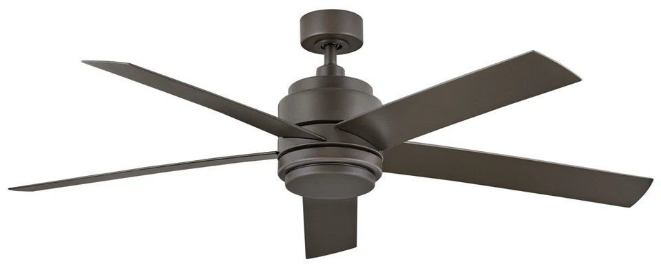 Умный светодиодный светильник Hinkley Lighting 902054F-LWA Tier 54 дюйма 5 лезвий для помещений / - никель - Изображение 4 из 4