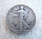1943 S Walking Liberty Half Dollar 90% Silver