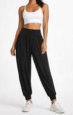 Womens M&S Goodmove Joggers High Waisted Hareem Yoga Stretch Activewear Bottoms