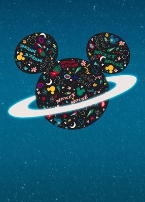 Vlies-Fototapete KOMAR, ADVENTURE PLANET MICKEY, 4 Teile, BxH 200 x 280 cm