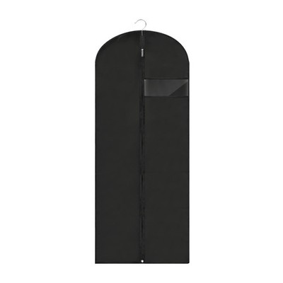 Durable 60'' Black Garment Bag for Gowns, Dresses & Suits Travel Storage Cover