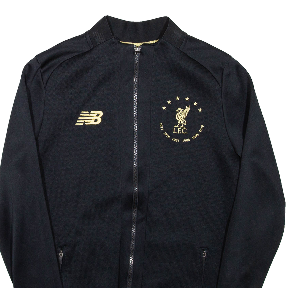 NEW BALANCE Liverpool FC Mens Track Jacket Black S UK